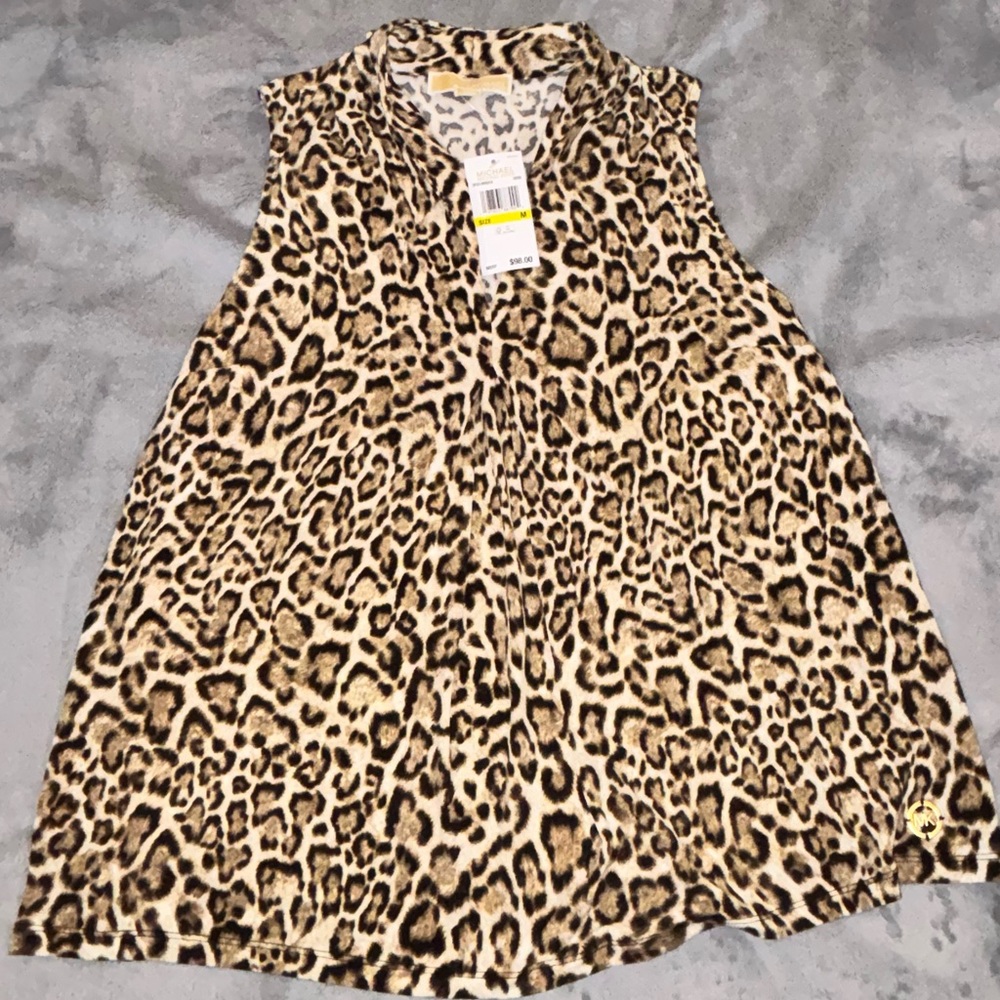 Michael Kors Leopard Print Blouse